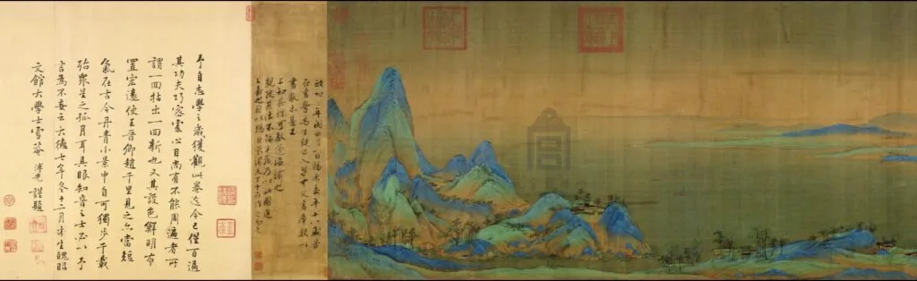 中文文书润色、代写服务，中华文化，王希孟 千里江山图，故宫博物院馆藏