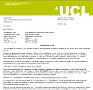 Read more about the article UCL MSc Development Administration and Planning录取